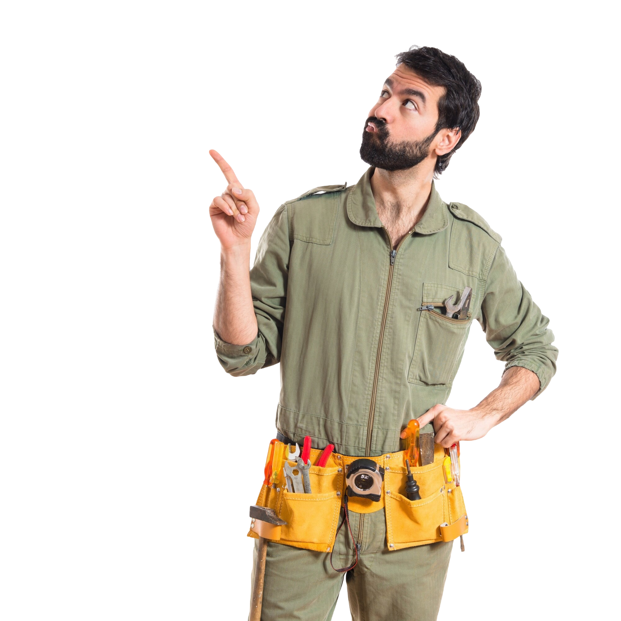 Professioneller Klempner mit Werkzeug